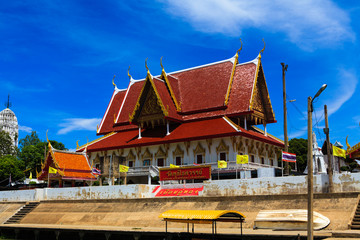 Thai temple at Ayutthaya in Thailand