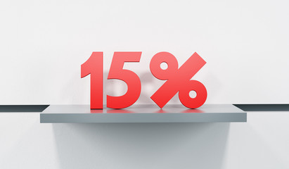 sale at 15 percent