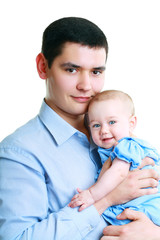 father with baby