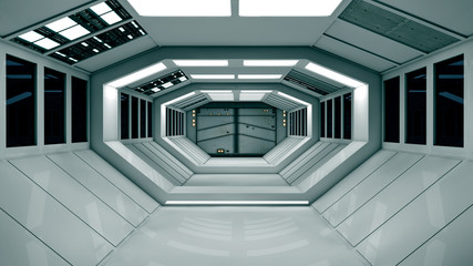 Fototapeta premium Futuristic interior