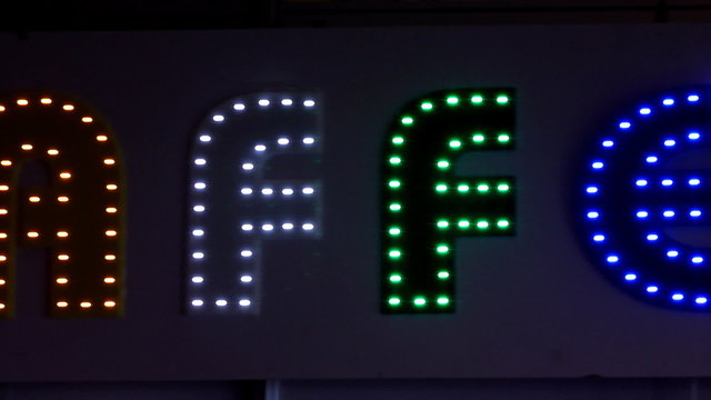 LED caffe sign