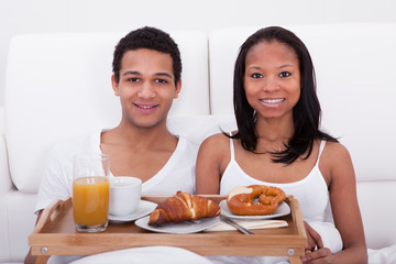 Couple Having Breakfast