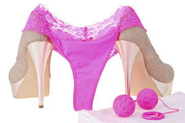 High heels and panties