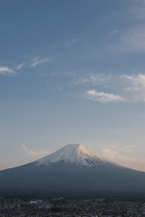 Mt Fuji view in twilight