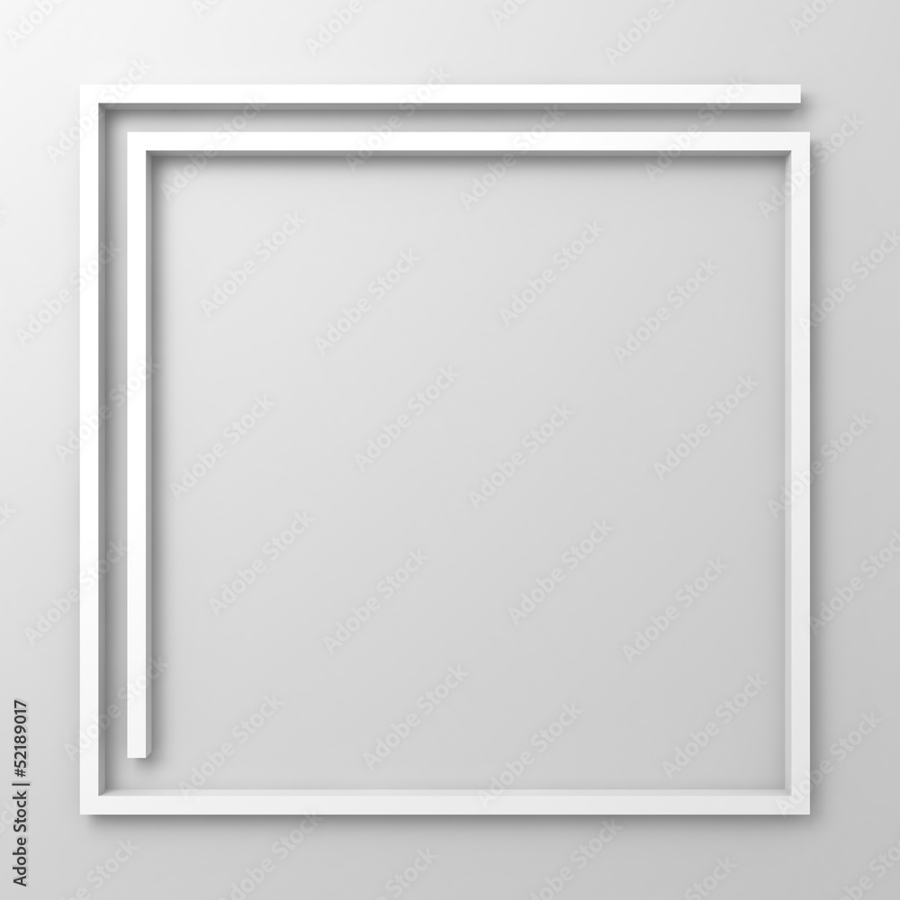 Aufkleber abstract frame border on white background