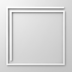 Obraz premium Abstract frame border on white background
