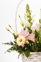 flowers in the basket