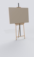 Single easel on the floor