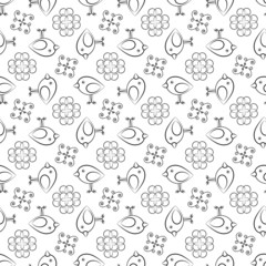 background with birds for printing CMYK