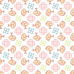 background with birds for printing CMYK