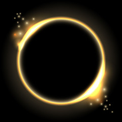 Lighting abstract circles, website template