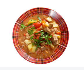l Hungarian hot goulash soup