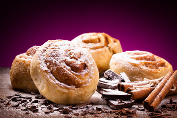 Sweet cinnamon rolls