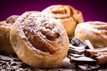 Sweet cinnamon rolls