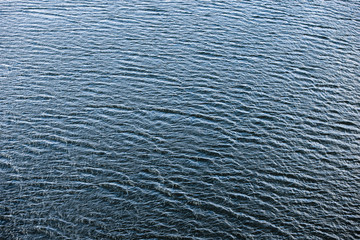 Empty surface of fresh blue sea water