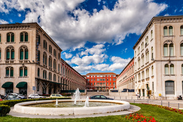 Naklejka premium The Fountain and Republic Square in Split, Croatia