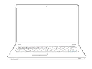 laptop outline