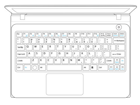 laptop keyboard_line