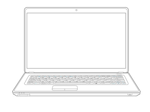 laptop outline