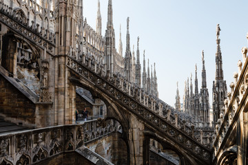 Roof of the Famous Milan Cathedral, Lombardy, Italy