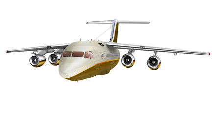 Passagierflugzeug freigestellt