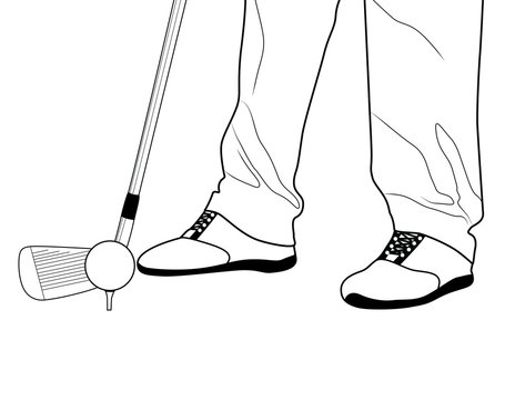 Cropped image of a golfer