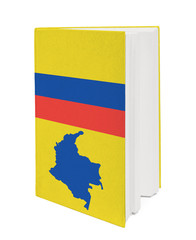 Concept. Book with the national flag