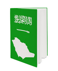 Concept. Book with the national flag