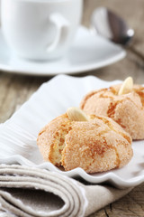 Amaretti sardi. Almond cookies typical of Sardinia