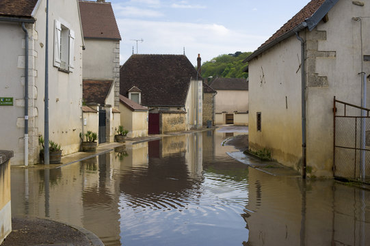 Inondations dans la région de Chablis