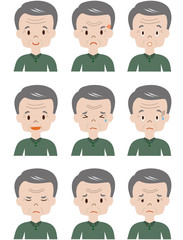 高齢者　表情　