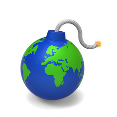 3D model of the Earth bomb was fused