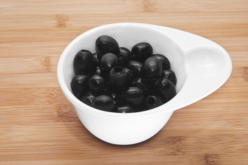 Pitted black olives