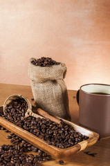 Traditional, rural coffee set