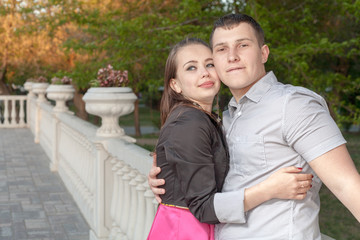 Obraz premium Young couple in love