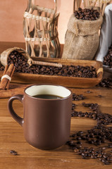 Rural concept of coffee