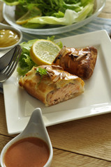 Lachs mit Salat