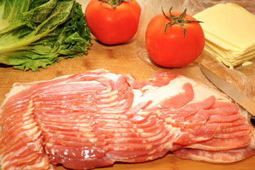 Bacon, Tomatoes Cheese and Lettuce