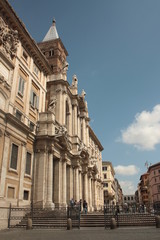 Fototapeta na wymiar Roma, centro storico, immobili come sfondo 