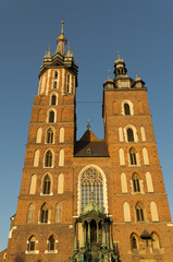 Fototapeta na wymiar Cracovie Eglise Notre Dame