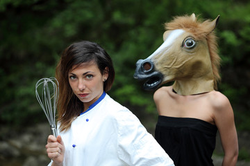 Chef con cavallo