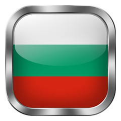 bulgaria square metal button