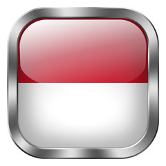 indonesia square metal button