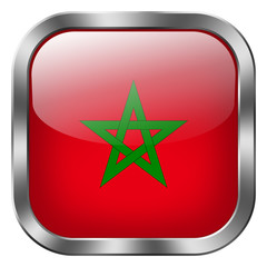 morocco square metal button