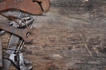 Old tools background
