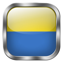 ukraine square metal button