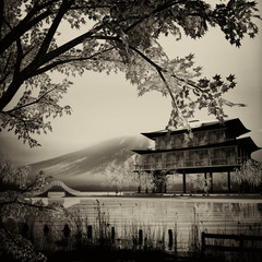 Design of the Chinese ink painting for adv or others purpose use