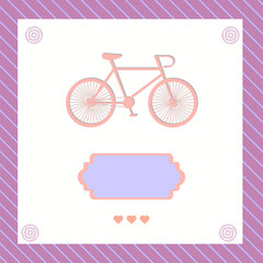 greeting card with bike
