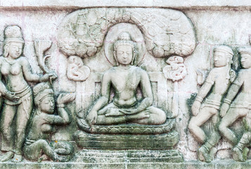 Fototapeta na wymiar Buddha Sandstone