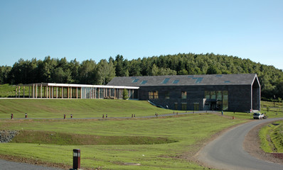 La gare d'en-bas du train panoramique du Puy de Dôme en Auvergne
